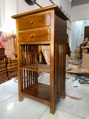 Meja nakas bedside sudut jati solid