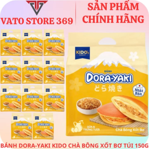 Bánh dorayaki chà bông xốt bơ KIDO túi 150g (thùng/gói)