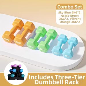Plastic-Coated Solid Cast Iron Dumbbell 5kg