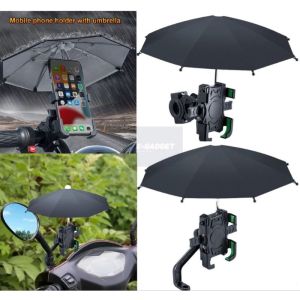 UMBRELLA SUNSHADE  MOTOR BICYCLE SUNPROOF PAYUNG PHONE HOLDER BIKE MOTORCYCLE MOTORBIKE MIRROR MOUNTED HANDLEBAR