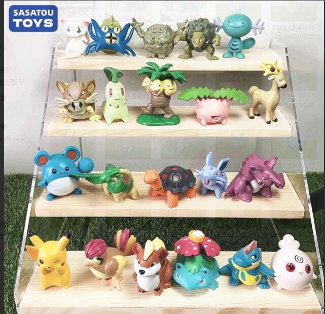 Pokemon figures Pikachu Omastar Torkoal Graveler Golem Hoppip Stantler Tropius Jigglypuff Mew Marill Dragonite Pokemon toys for boys pokemon model C101