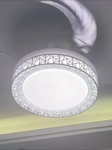 (Manila Stock) 42 Inch Luxurious Fan Light Invisible Silenced Ceiling Fan With Light Smart Remote Control 6-Speeds Intelligent Timing Ceiling Fan Ceiling Light For Living Room Bedroom Dining Room