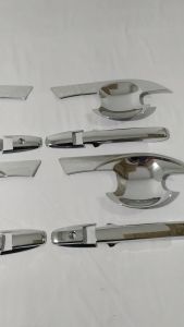 Bộ Ốp Tay Nắm Hõm Cửa Honda Brio 2023-2018 Nhựa ABS Mạ Crom Cao Cấp