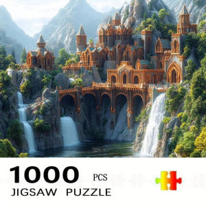 500 PCS Jigsaw Puzzle Building Landscape Puzzles Perfect for DIY Creative Fun with FamilyGift teasing Toy