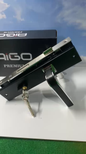 Paket Kunci Pintu 25cm/ Handle Pintu Besar Satu Set Siap Pasang/ Door Lock Hitam Elegan