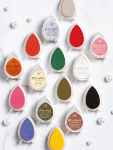 Quick Dry Stamp Rubber Stamp DIY Handmade Waterdrop Design Inkpad for Scrapbooking Cute Stationery Business Supplies