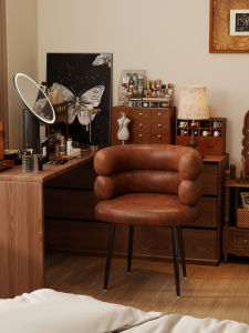 เก้าอี้แต่งหน้าหรูหราสำหรับใช้ในบ้าน โซฟาแบบพิเศษ เก้าอี้แบบมีพนักพิง สำหรับผู้ใหญ่ เก้าอี้เลื่อมสำหรับทำเล็บ