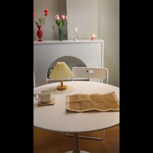 Napkin Kain Burlap Placemat Renda/Tatakan Piring Kain Goni Aesthetic ala Korea/Alas Piring Kain/Property Foto