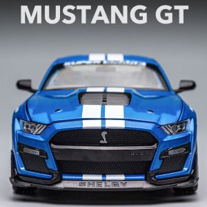 1:24 Ford Mustang Shelby GT500 Cobra Artificial Alloy Car Model Ornaments Kids Toy Car
