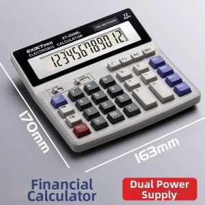 MEISITEKEKE | Accounting Calculator with Voice Large Business Solar Large Screen