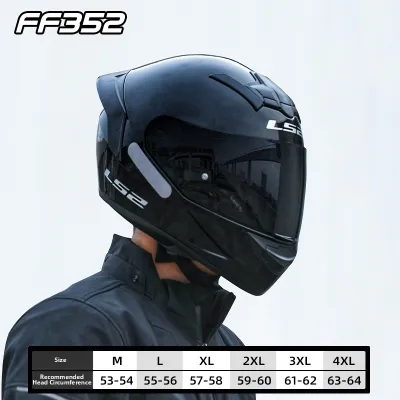 LS2 | All-Weather Fog-Proof Motorcycle Helmet With Large Tail Wing