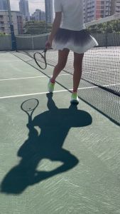 Pleated B&W Tennis Skirt