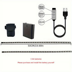 Waterproof Scooter LED Strip Skateboard Bike Flexible Diode Tape Electric Scooter Safety Night Riding Light Lamp Christmas Gift