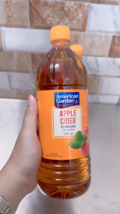 Chai CAM LỚN 1 Lít - GIẤM TÁO  / Ý / AMERICAN GARDEN Apple Cider Vinegar