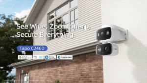 【NEW ARRIVAL】Tapo C246D | Indoor/Outdoor Dual Lens Pan/Tilt Security Camera | 2K 3MP Dual |Smart Night VisionL | ens |  Works with Alexa Google Home & Samsung SmartThings