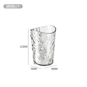 Cốc Đựng Nước Phun Sóng Nghiêng Sang Trọng Trong Suốt Dùng Tại Nhà Cho Học Sinh Cặp Đôi Chải Răng Cốc Đựng Nước Cốc Chải Răng