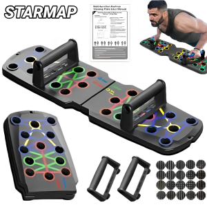 Portable Multifunctional Push-up Board - Fitness and Muscle Training Device Home Workout Set Foldable Push Up Bar Resistance