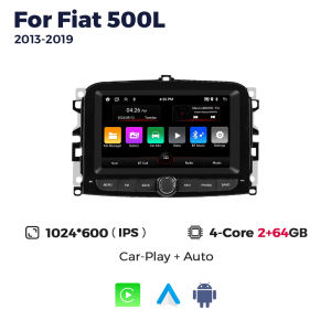 7 for Fiat 500L 2013~2016 2019 Android Car Radio FM Support CARPLAY Android AUTO Reversing Image Recording WIFI GPS Navigation