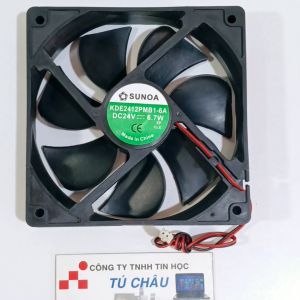Quạt 12Cm dày 2.5Cm  / Điện áp 24V DC (Quạt thông gió tản nhiệt)