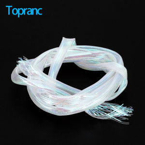 MNFT 2M/Bag Fly Tying Material Pearlescent Braid Tube Round Holographic Tinsel Tubing for Making Fishing Lure Fly Flies