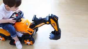 Rechargeable Electric Excavator Ride On Car Toys For Kids Manual Operated 4 Wheeler Excavator with SAFETY MARK Certified Charger