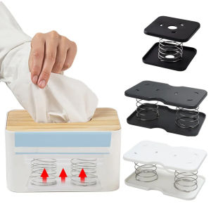 Creative Spring Tissue Box Presents Spring Support Tissue Spring Holder Automatic Lift Tissue Car Tissue Box