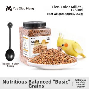 YUEXIAOMENG | Shelled Colorful Canary Grass for Parrots Budgies Cockatiels Finches