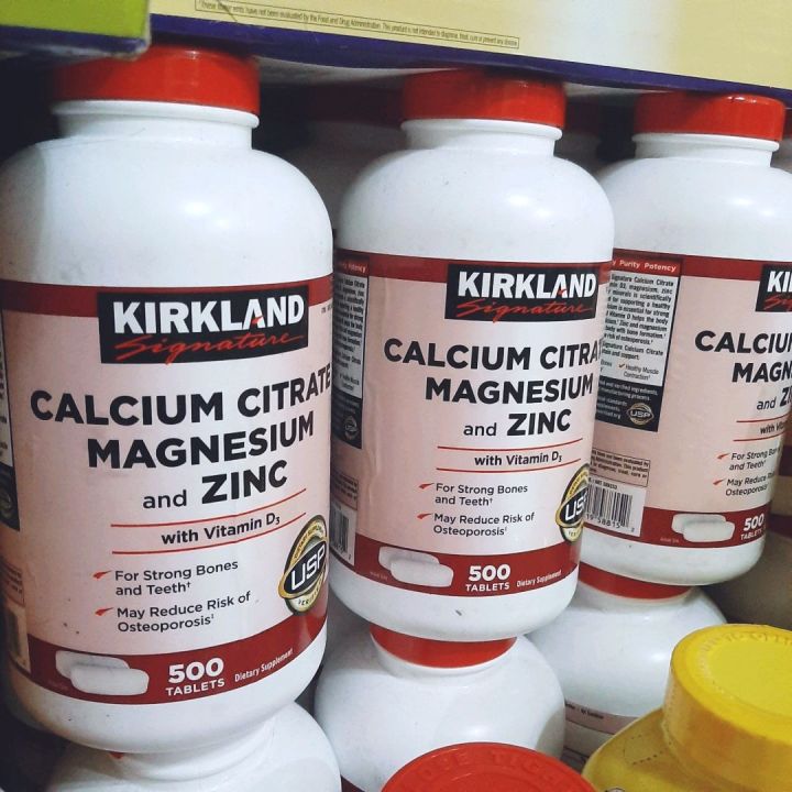 Authentic CALCIUM CITRATE MAGNESIUM AND ZINC (KIRKLAND) Lazada PH