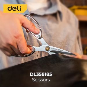 Deli Heavy Duty Scissor / Gunting Kain Kardus Kerja Industri Stainless Steel Sangat Tajam DL358185