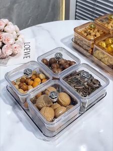 [ Lebaran Exclusive ] Dejavu Candy Box Transparan Storage Jar With Tray Toples Lebaran Idul Fitri Toples Mewah Multifungsi Toples Snacktray Mewah Elegan HSB853