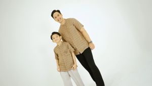 Sarimbit Hyra NBRS Set Keluarga Gamis Koko Dewasa Anak Setelan Dress Midnight Blue Rayya Series