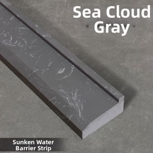 Recessed Waterproof Strip Solid Marble Threshold