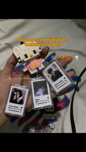 1 HARI JADI Gantungan Kunci Akrilik Custom 2 Sisi Foto Depan Belakang Ganci Spotify Keychain