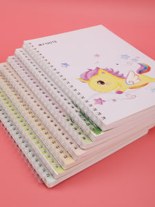 Delicate A5 Notebook Set Spiral Binding Horizontal Lines Reading Journaling Practice Book Suitable for Students And Book Lovers