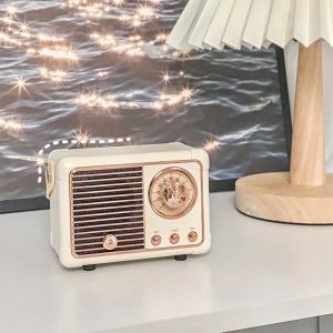 ลำโพงบลูทูธ พกพา ลำโพงบลูทูธไร้สาย แบบวินเทจ ลำโพง ดีไซน์หรูหรา และวินเทจบลูทูธ 5.0 สินค้าพร้อมส่งในไทย