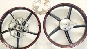 Mâm-Vành 5 Cây VX Thắng Đĩa Đen Chỉ Đỏ Gắn Wa110 RSX Bl110 Fu led...