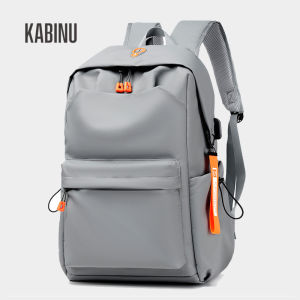 Casual Outdoor Travel Backpack Pure Color Leather Film Computer Bag for Middle School Students And Business People
