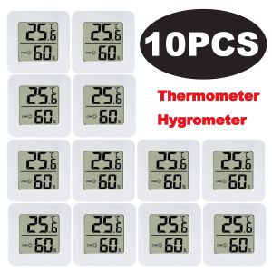 6-10pcs Digital Thermometer Hygrometer Indoor Mini Temperature LCD Electronic Monitor Hygrometer Detector Outdoor Room Baby Home