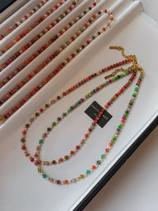 CAFFTI | Colorful Natural Pearl Necklace Summer Wear