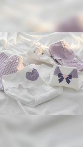 5 Cái/bộ Quần Lót Cotton Nữ Giữa Eo Thoáng Khí Thời Trang Dễ Thương Quần Lót Bé Gái Quần Đùi Co Giãn Mềm Mại Quần Lót Dệt Kim Đan