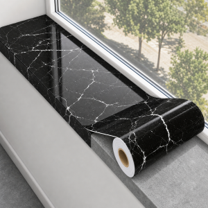 Marble-Patterned Wallpaper 20 cm Wide Is Oil-Proof Stain-Proof And Moisture-Proof Suitable For Stoves And Tabletops.