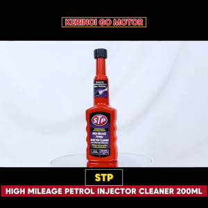 STP High Mileage Petrol Injector Cleaner 200ml Cairan Pembersih Injeksi Bensin Mobil Motor Original