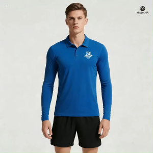 Madaha Polo shirt Dry Fit Kaos Kerah Lengan Panjang Jersey Olahraga Surfing Beach