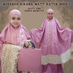 Mukena Cantik Viral Katun Adem Renda Mewah Mukenah Potongan Atas Bawah Dewasa Kirana