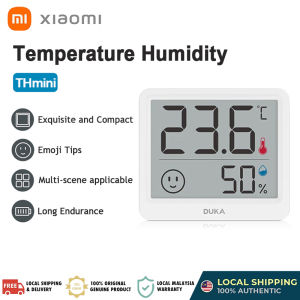 Duka Atuman Mute Temperature Humidity Clock THmini LCD Display Home Indoor Thermometer Hygrometer Room C/F Monitor