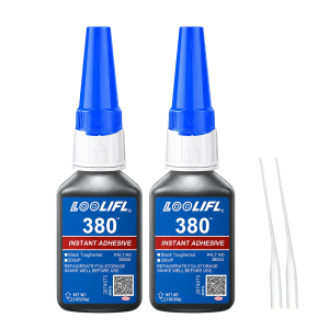 LOOLIFL | Keo Siêu Dính Loolifl 380 Đen 20g Keo Dán Tức Thì Cho Kim Loại Cao Su Nhựa Sửa Chữa Chống Sốc Độ Bền Cao Chất Kết Dính Cyanoacrylate