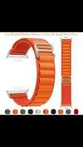 Alpine Nylon Loop Strap for Xiaomi Redmi Watch 4/5 Adjustable Elastic Bracelet Watchband for Mi Band 8 Pro/9 Pro Accessories