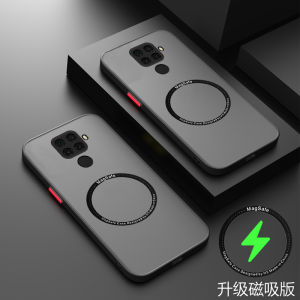 Huawei Nova5iPro Transparent Magnetic Absorption Phone Case Nova5z Lens Full Cover Protective Shell Men Women Soft Hard Case