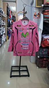 Movistar เสื้อรถแข่งแขนยาว เนื้อผ้าไมโคร ใส่ได้ทั้งผู้หญิงและผู้ชาย