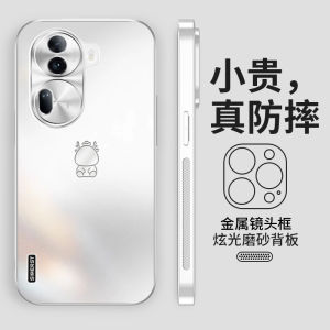 Ultra-Thin Frosted Gold OPPO Reno11 Phone Case Luxury Business Style Full Cover Protective Shell for Men And Women Couples